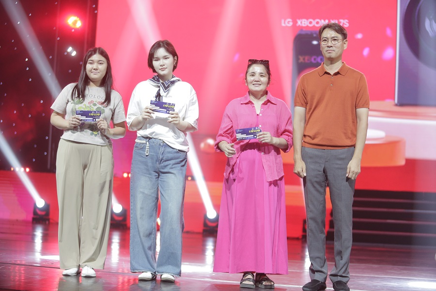 LG전자 카자흐스탄 법인의 경품 추첨